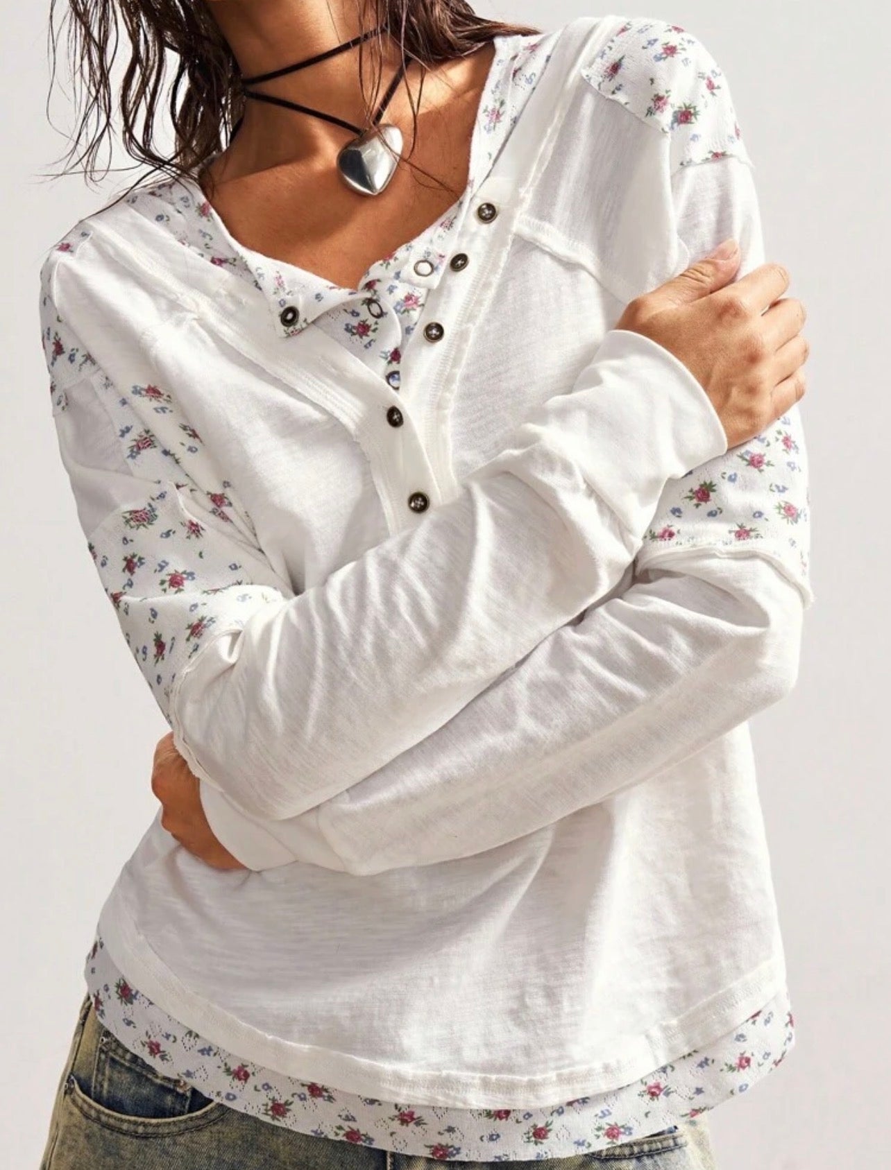 Gorgeous white long sleeve shirt