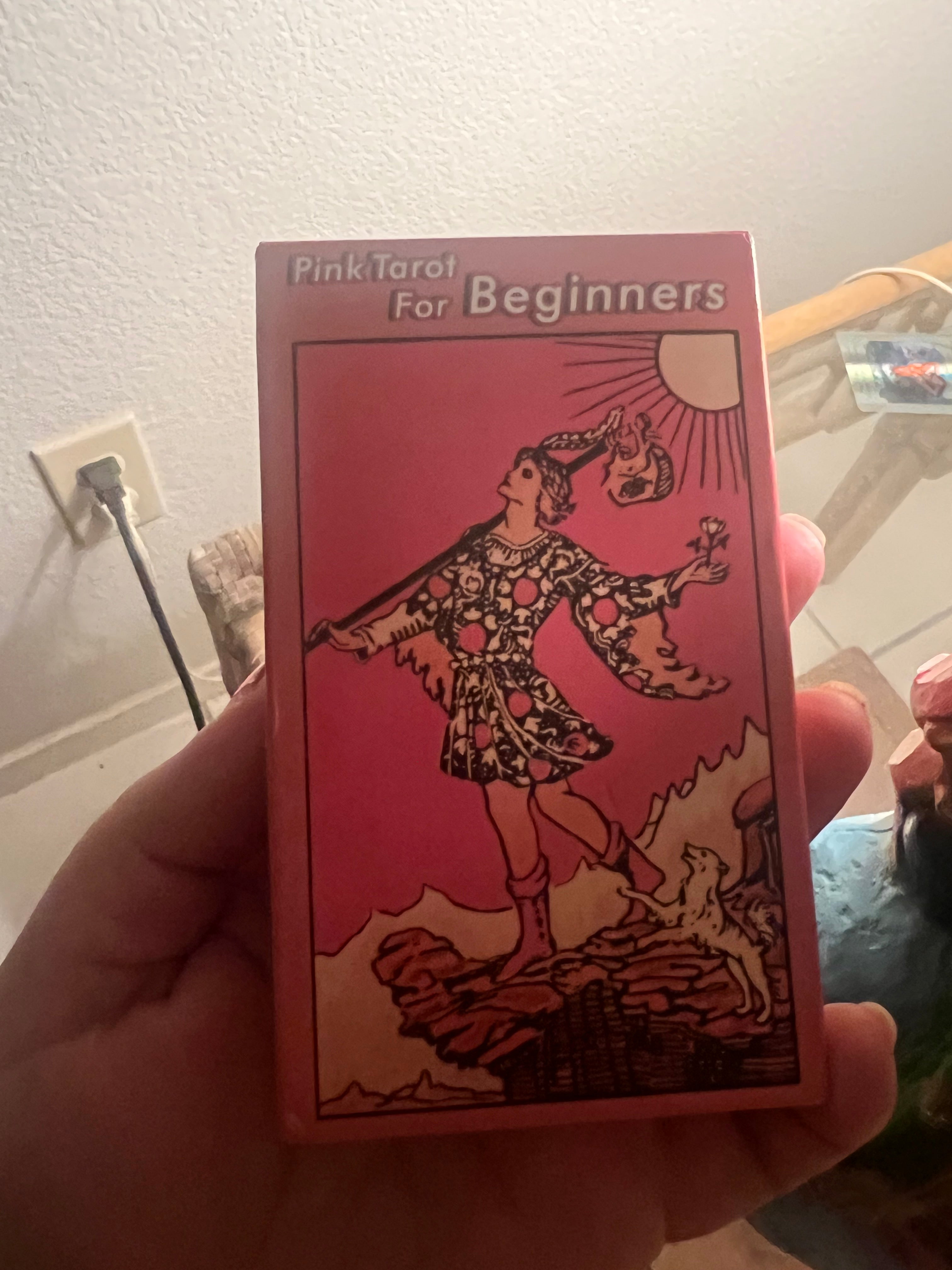 Pink tarot deck