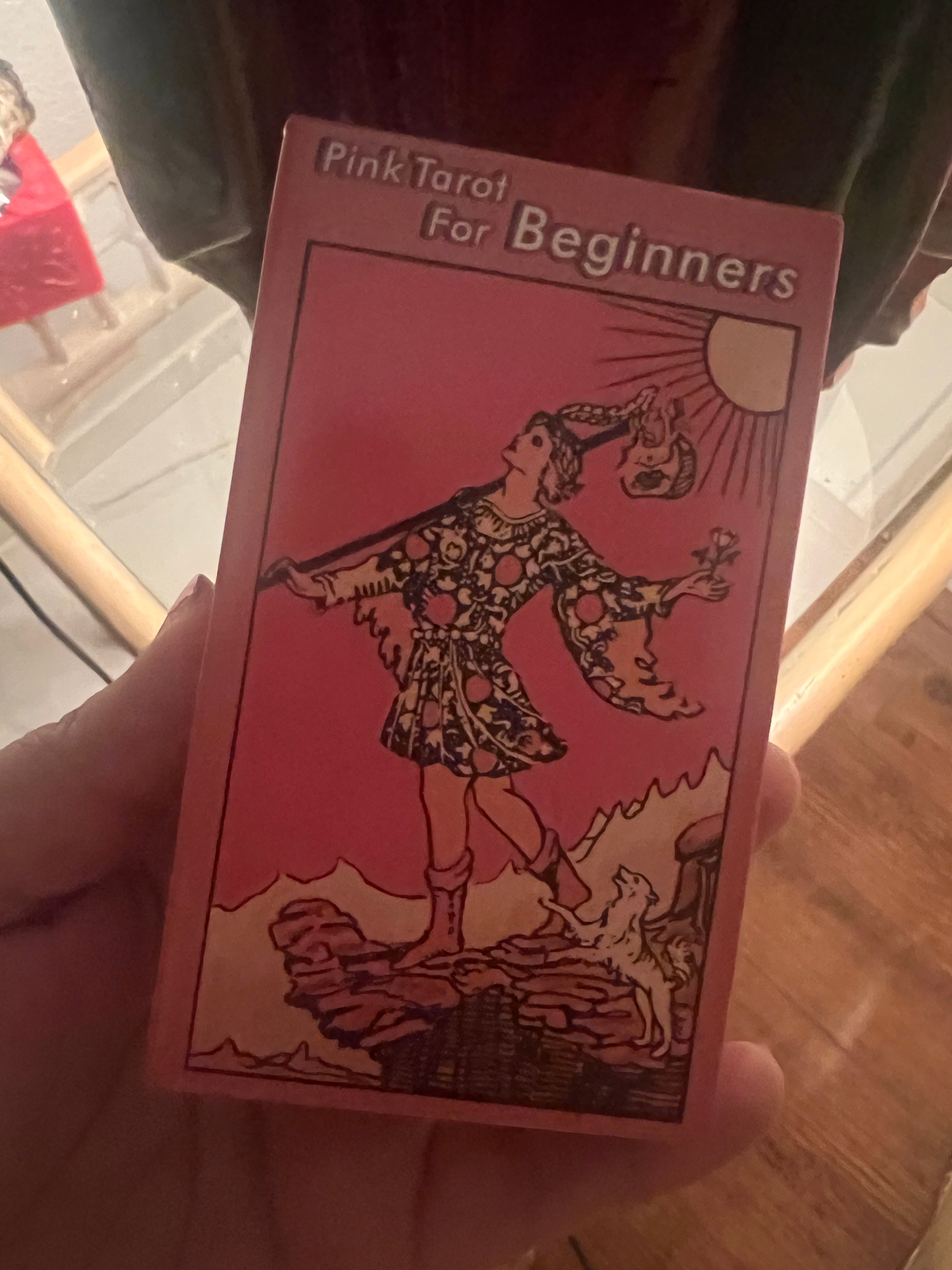 Pink tarot deck